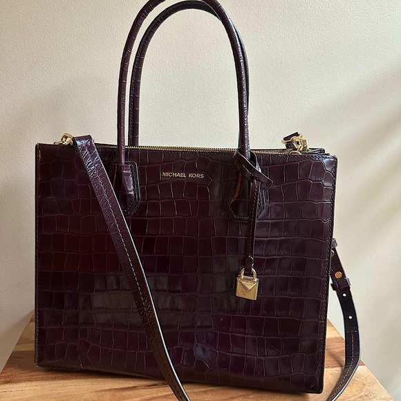 Purple Alligator Print MK Bag - Picture 1 of 7